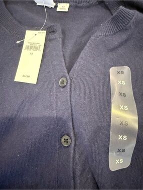 GAP Navy Blue Button-Up Cardigan Sweater